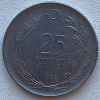 Турция 25 курушей 1968 г.