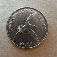 Бермуды 25 центов, 2000 год,  KM# 110 ю