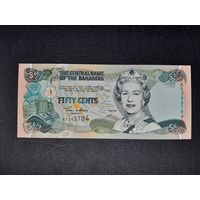 1/2 доллара (50 центов) 2001 года. Багамские острова. UNC