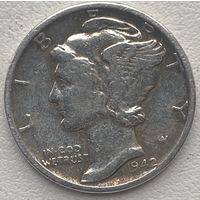 США 1 дайм (10 центов) 1942 г.