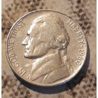 5 центов  1960 D США Джеферсон