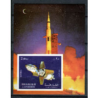 Шарджа - 1972г. - Космос - полная серия, MNH [Mi bl. 112 B] - 1 блок
