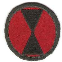 Нарукавный знак 7-й пехотной дивизии армии США