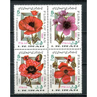 Иран - 1986 - Цветы. Иранский новый год. Первый день весны - сцепка - [Mi. 2148-2151] - полная серия - 4 марки. MNH.  (Лот 43JN)-T4P4