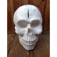 Лот С 1 РУБЛЯ! много лотов! Копилка черепок подпорка для книг