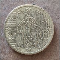 Франция  50 евроцентов 2001 г., KM# 1287
