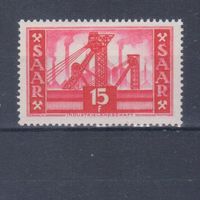 [1367] Саар,Германия 1952. Индустриальный ландшафт. MNH