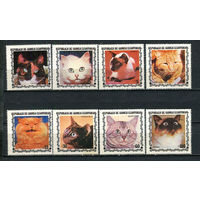 Экваториальная Гвинея - 1978 - Кошки - (ном. 30 с пятном) - полная серия - 8 марок. MNH.  (Лот 57Js)-T25P34