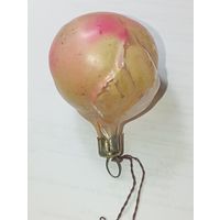 Игрушка на ёлку , Абрикос , винтаж , стекло , СССР . С 50 копеек