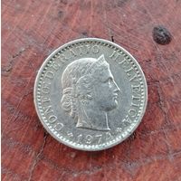 20 раппенов 1974 г. Швейцария. Швейцарская конфедерация