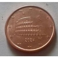 5 евроцентов, Италия 2024 г., AU