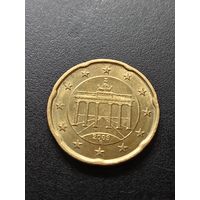 Германия 20 евроцентов 2009 г. D