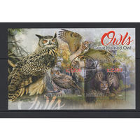 Малави 2022 Хищные Птицы Совы Фил.гашение