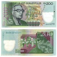 Маврикий 200 рупий 2024  год UNC (полимер)