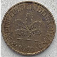 Германия 10 пфеннигов 1991 г. F