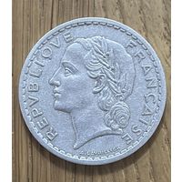 Монета Франции 5 Франков 1947 г.