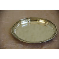 Ваза , тарелка с серебрением 12,5 см