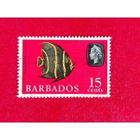 Барбадос. Рыбы. ( 1 марка ) 1965 года. 8-8.