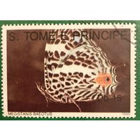 Сан Томе и Принсипи 1990. Фауна. Бабочки. Megistanis Baeotus