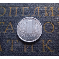 1 пфенниг 1989 (A) Германия ГДР #24 aUNC