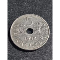 Норвегия 5 крон 1998