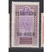 Французские колонии верблюд Всадник Французский Нигер  1921 год лот 7 ЧИСТАЯ