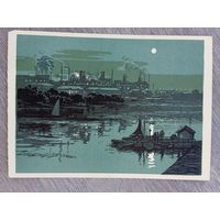 1958. Ветрогонский. Ночь. Огни завода