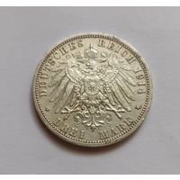 3 марки 1914 г. 900пр., Пруссия.Германия.