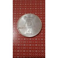 Германия 5 марок серебро 1971 Дюрер