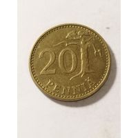 Финляндия 20 пенни 1988