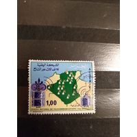 1975 Алжир национальная система спутниковой связи техника космос (4-7)