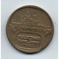 Финляндская Республика. 5 марок 1983 N. Корабль.