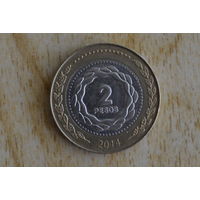 Аргентина 2 песо 2014