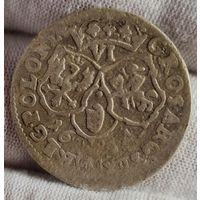 6 грошей шестак 1684 года Речь Посполитая Ян III Собеский