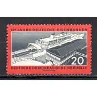 125 лет немецким железным дорогам ГДР 1960 год 1 марка