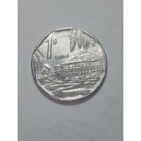 Куба 1 песо 2007 года .