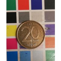 Бельгия (BELGIE) 20 франков 1994