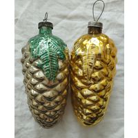 Ёлочные игрушки шишки кремлевские толстое стекло