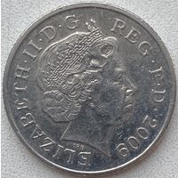 Великобритания 10 пенсов 2009 г.