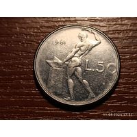 Италия 50 лир 1981