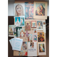Иконы, брошюры, крестики католические
