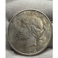 С рубля без мц! 1 доллар 1923 мирный США ярчайшее серебро в блеске