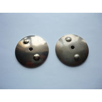 Оригинальные закрутки к нагрудным юбилейным знакам ОВ 1 и 2 ст. Идеального состояния. В люксах.