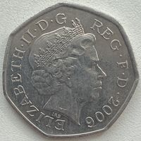 Великобритания 50 пенсов 2006 г.