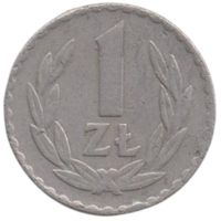 Республика Польша. 1 злотый 1949. Медно - никелевый сплав. Нечастая.