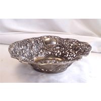 Ваза для печенья Печенница Конфетница 20 х 18 Серебрение