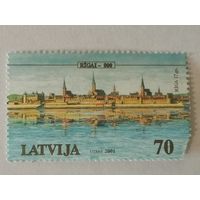 Марка из серии "800-летие Риги" (поврежден уголок)