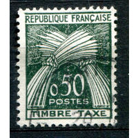 Франция - 1960г. - снопы пшеницы, доплатные марки, 50 с - 1 марка - гашёная [Mi 96]. #2-Fr-31-A-1