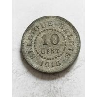 Бельгия 10 сентим 1916