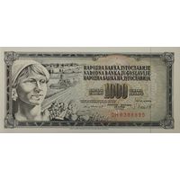 1000 динаров 1981 с полосой
